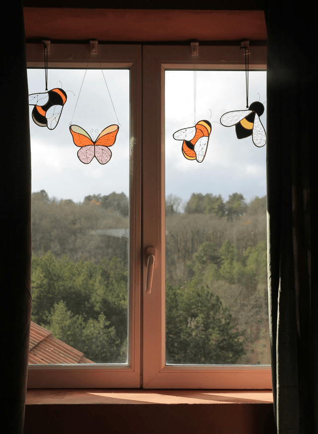 Le petit papillon du soleil couchant 